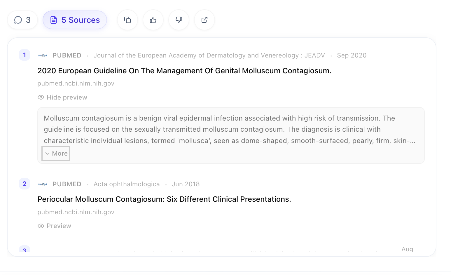 Clinical Data-Backed LLM Chat screenshot 3