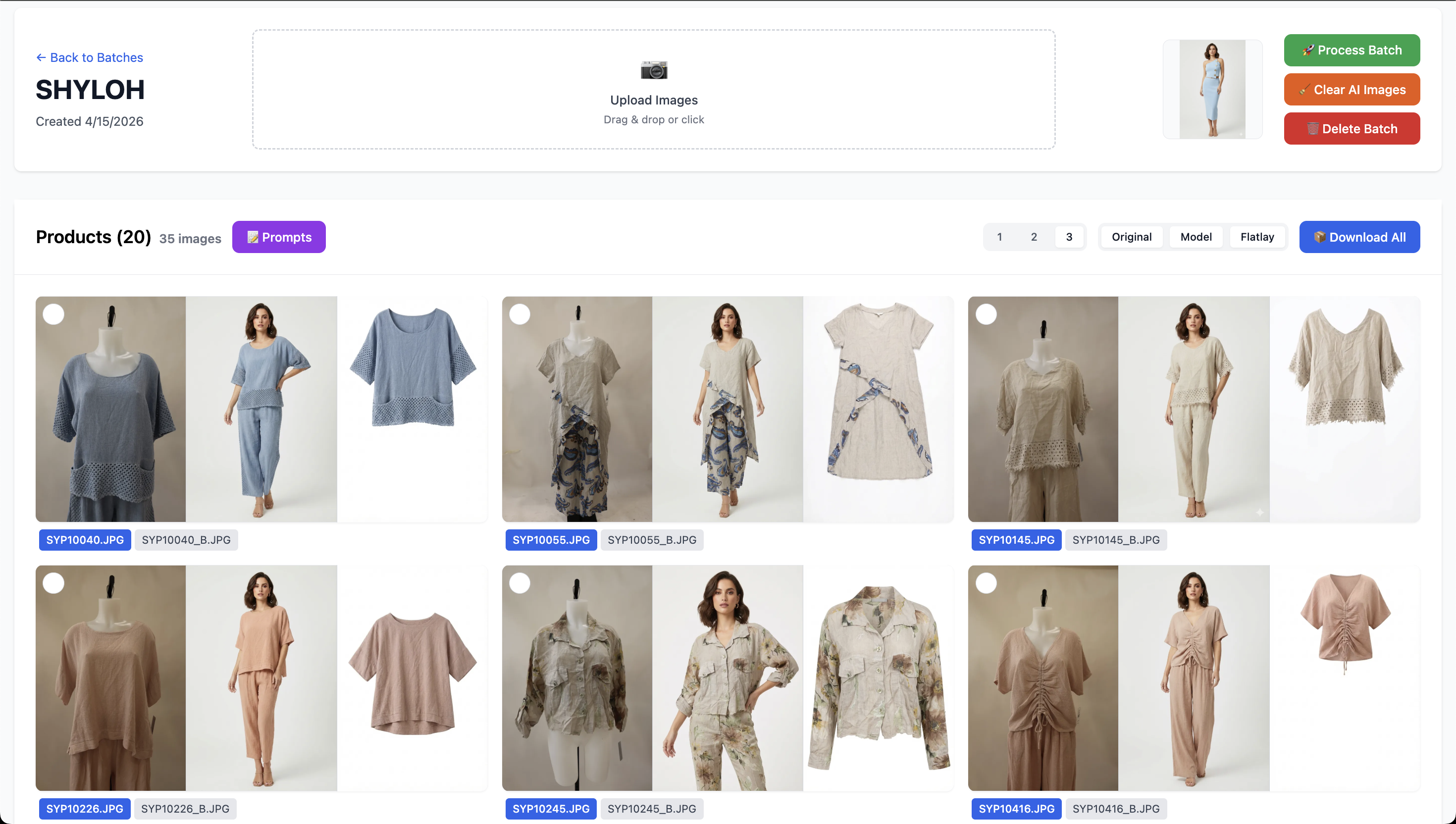 E-commerce AI Image Generation Platform screenshot 1