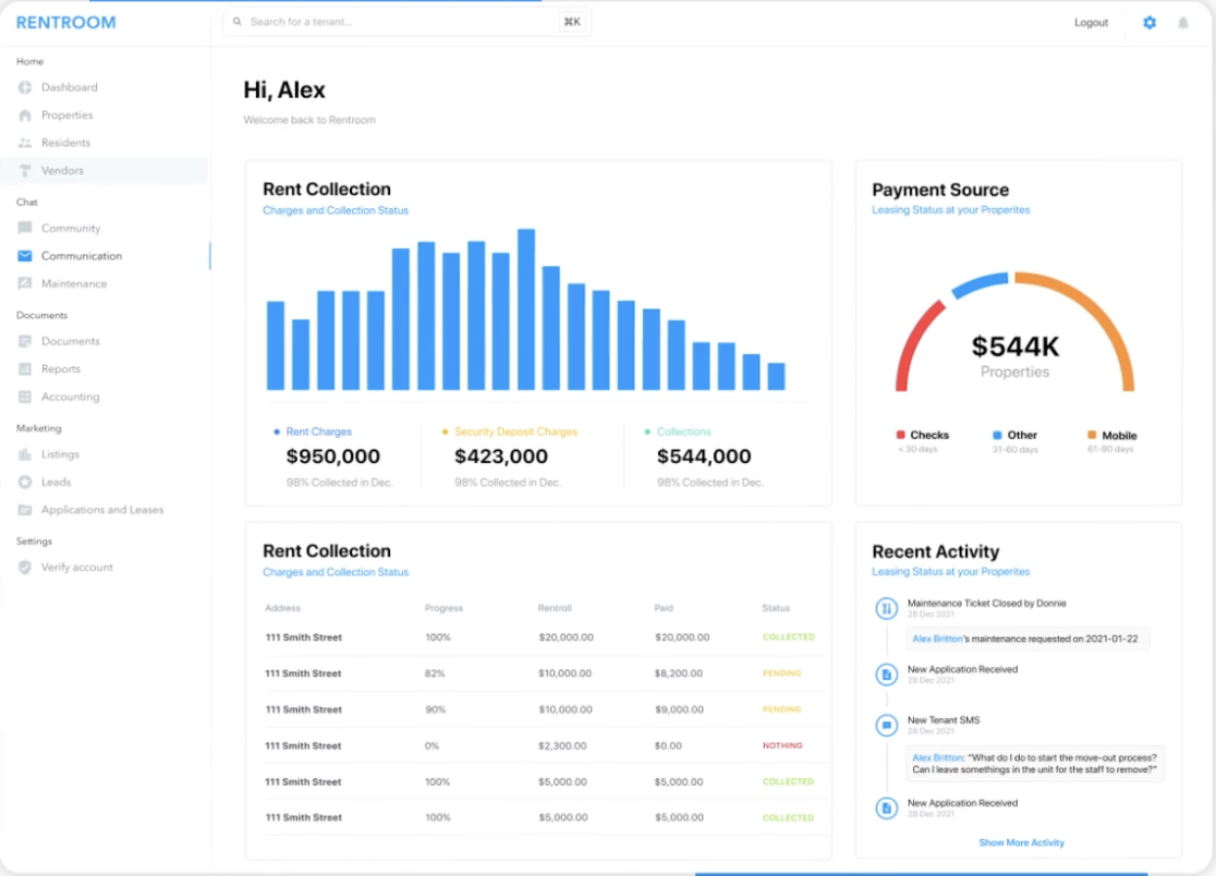Rental Management Platform screenshot 1